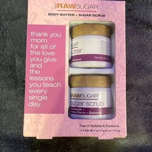 Body butter, sugar scrub